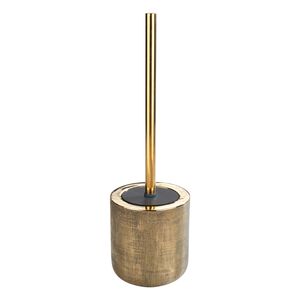 Wenko Rivera Ceramic Closed Toilet Brush Holder Gold Wenko Rivera Ceramic Closed Toilet Brush Holder Gold